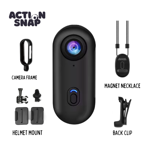 ActionSnap™ 4K camera with MEDIUM attachment kit